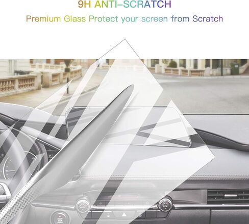 for 2024 Mazda3 2024 Mazda CX-30 Screen Protector Mazda CX30 2024 Accessories for 2024 Mazda3 Mazda CX-30 10.25 Inch Navigation Display Screen 2024 Mazda3 Accessories (2Pcs without Round Hole) in Saudi Arabia