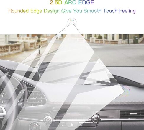 for 2024 Mazda3 2024 Mazda CX-30 Screen Protector Mazda CX30 2024 Accessories for 2024 Mazda3 Mazda CX-30 10.25 Inch Navigation Display Screen 2024 Mazda3 Accessories (2Pcs without Round Hole) in Saudi Arabia