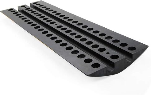 سبيد ماكس مطبات سرعة مطاطية مقاس 40 انش، عبوة واحدة من قطعتين من مضخات السرعة شديدة التحمل مع 3 براغي بسعة تحميل 20000 باوند، منحدرات لحماية الكابلات لممرات المرور والخرسانة الاسفلتية والحصى in Kuwait