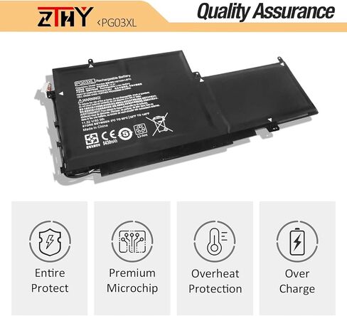 ZTHY 65Wh PG03XL بطارية الكمبيوتر المحمول HP Spectre X360 15-AP0000 15T-AP000 Series 15-AP011DX 15-AP001NF 15-AP002NG 15-AP018CA 831758-005 831532-421 831532-422 L48430-2C1 PG 03064XL 11.55 فولت 3 خلايا in Kuwait