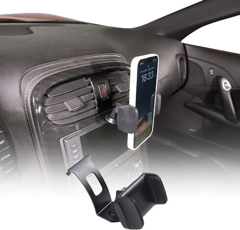 JONKOKO Alumium Alloy Phone Mount for Car Vent for Chevrolet Corvette C6 2005-2013 Car Central Control Car Phone Mount,Auto Mobile Phone Holder Fit for Smartphone, iPhone (Style D) in Saudi Arabia
