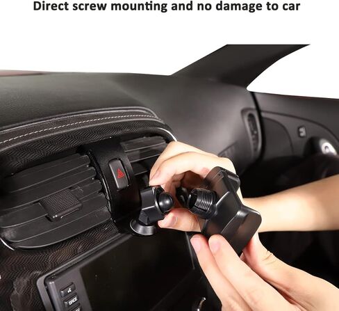 JONKOKO Alumium Alloy Phone Mount for Car Vent for Chevrolet Corvette C6 2005-2013 Car Central Control Car Phone Mount,Auto Mobile Phone Holder Fit for Smartphone, iPhone (Style D) in Saudi Arabia