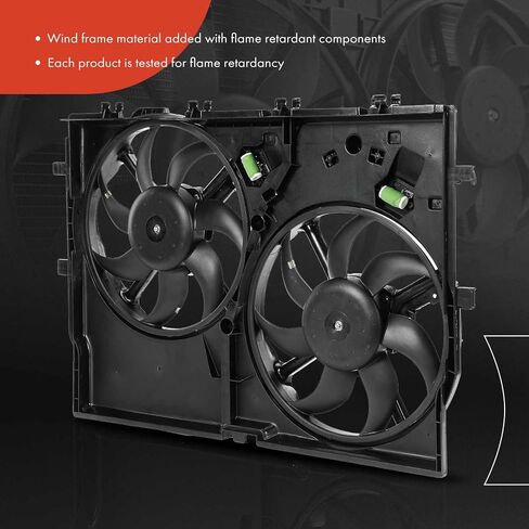 A-Premium Radiator Cooling Fan Assembly Compatible with Select Ram Models - ProMaster 1500/2500/3500 2014-2021 - with Air Conditioning, Replace# 68189000AB in Saudi Arabia