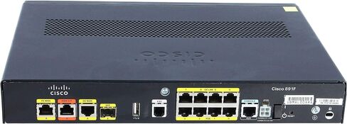 Cisco C891F-K9 Ethernet Integrated Services Router V.92 and ISDN Backup, 8-Gigabit Ethernet Ports, 802.11n Access Point, Small Form-factor Pluggable (SFP), 1-Year Limited Hardware Warranty (C891F-K9) in Saudi Arabia