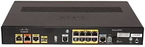 Cisco C891F-K9 Ethernet Integrated Services Router V.92 and ISDN Backup, 8-Gigabit Ethernet Ports, 802.11n Access Point, Small Form-factor Pluggable (SFP), 1-Year Limited Hardware Warranty (C891F-K9) in Saudi Arabia