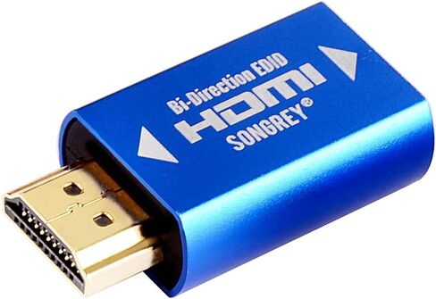 HDMI EDID Emulator 1080P Passthrough 4th Generation Aluminum Fit Headlesskeep for Video Splitters Switches Extenders Pass-Through Adapter Male to Female Coupler Dummy Plug (HDMI 1920x1080) in Saudi Arabia