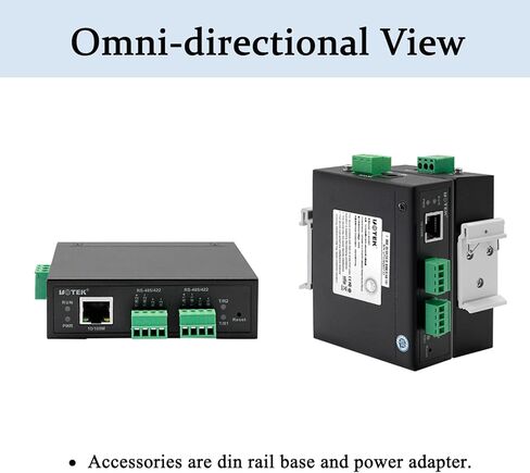 UOTEK RS485 إلى خادم جهاز إيثرنت 2 منافذ، RS422 تسلسلي إلى إيثرنت 10/100M RS485/422 إلى إيثرنت TCP/IP خادم الجهاز التسلسلي UT-6312MT in Kuwait