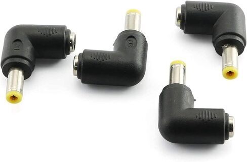 4pcs 90 Degree 5.52.1 Mm Female Jack to 3.51.35MM Male Plug Right Angle L Shaped DC Power Connector Adapter for Laptop in Kuwait