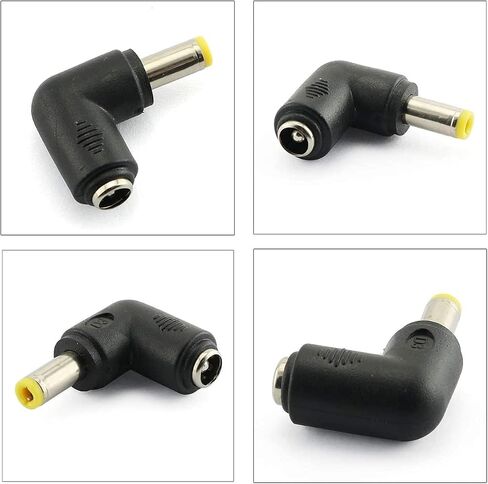 4pcs 90 Degree 5.52.1 Mm Female Jack to 3.51.35MM Male Plug Right Angle L Shaped DC Power Connector Adapter for Laptop in Kuwait