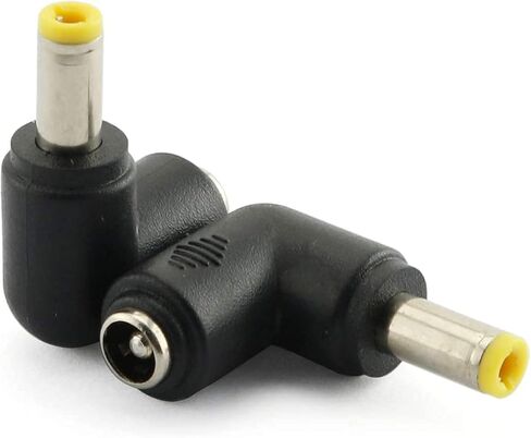 4pcs 90 Degree 5.52.1 Mm Female Jack to 3.51.35MM Male Plug Right Angle L Shaped DC Power Connector Adapter for Laptop in Kuwait