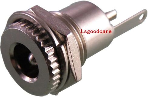 Lsgoodcare 10 حزمة 5.5 × 2.5 مم 8-10A تيار مستمر مقبس الطاقة مقبس مترابطة أنثى جبل موصل محول مع قابس مقاوم للغبار in Kuwait