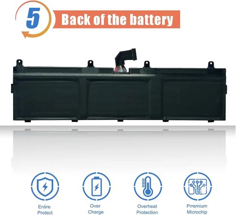ASODI L17C6P51 01AV498 99Wh بطارية كمبيوتر محمول متوافقة مع Lenovo ThinkPad P72 P73 Series 01AV497 SB10K9K636 SB10K97637 5B10W13903 931QA100H L17M6P52 SB10T83146 5B10W13904 11.4V 868 4 مللي أمبير in Kuwait