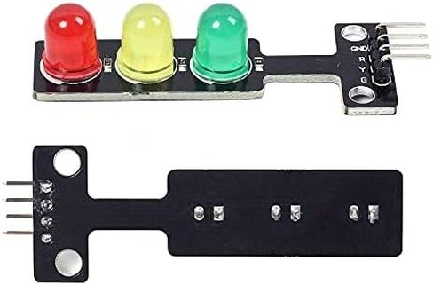 Adeept 5PCS Mini Traffic Light LED DC 5V 5mm وحدة عرض لـ Arduino Creative DIY Project Kit، Raspberry Pi، إشارة المرور لنموذج نظام المرور in Kuwait