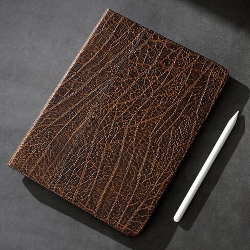 Gexmil Leather Case for iPad Air 11 Inch M4/M3/M2,10.9 Inch,Brown Floral in Saudi Arabia