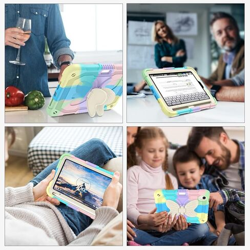 BENTOBEN iPad Mini 6 Case, 2021 iPad Mini 6th Generation Case with Pencil Holder 2 in 1 Heavy Duty Rugged Shockproof Kickstand Hybrid Bumper Protective Girl Women Boy Mini 6 Tablet Cover,Purple Design in Kuwait