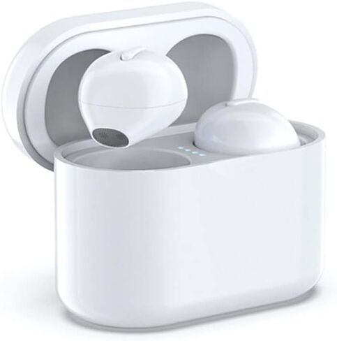 سماعات أذن Loluka غير مرئية تعمل لمدة 20 ساعة، سماعات أذن بلوتوث صغيرة، سماعات أذن لاسلكية حقيقية، ستيريو هاي فاي موسيقى IPX5 مقاومة للماء، خاصية إلغاء الضوضاء مع علبة شحن لاسلكية in Kuwait