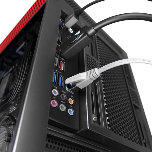 كالبل دايركت كيبل ايثرنت وكابل شبكة مسطح كات 7 بطول 75 قدم - كيبل ار جيه 45 بسرعة 10 جيجابايت في الثانية لاقصى سرعة انترنت - مرن للغاية للتركيب الدائم - للشبكات/ الشبكة المحلية؛ ابيض in Kuwait