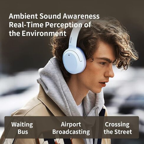 Edifier W820NB Plus Over-Ear Active Noise Cancelling Headphones, Clear Calls with Deep Noise Reduction,Bluetooth Headphones with LDAC for Hi Res Wireless Audio Comfortable Fit,Bluetooth 5.2 in Saudi Arabia