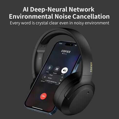 Edifier W820NB Plus Over-Ear Active Noise Cancelling Headphones, Clear Calls with Deep Noise Reduction,Bluetooth Headphones with LDAC for Hi Res Wireless Audio Comfortable Fit,Bluetooth 5.2 in Saudi Arabia
