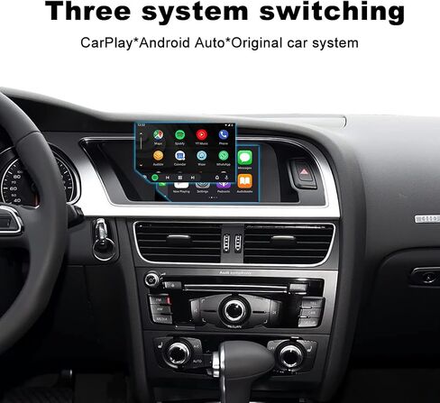 مجموعة التحديثية التلقائية اللاسلكية Apple CarPlay Android Auto لأودي A4 A5 Q5 B8 بدون MMI 2010-2016، صندوق استقبال وحدة Carplay يدعم التنقل والخرائط والموسيقى والنسخ المتطابق والكاميرا in Saudi Arabia
