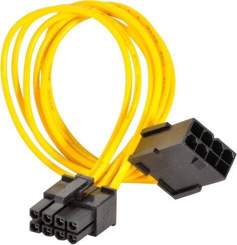 JacobsParts 8-Inch 8 pin PCI Express PCI-E Power Extension Cable for Video Card in Saudi Arabia