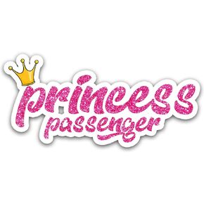 314PI Passenger Princess Sticker, Princess Water Assistant Die-Cut Stickers Vinyl Decals for Mirror Car Laptop, Princess Sticker, Christmas Gifts for Funny Girlfriend Relationship (2x2 Inch, PP 03) in Saudi Arabia