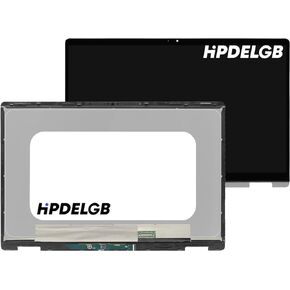HPDELGB for HP Chromebook x360 14c-cc 14c-cc0000 14c-cc0xxx 14c-cc0013dx 14c-cc0047nr M47349-001 Series FHD 1080P IPS LCD Touch Screen Display Digitizer Assembly Bezel in Kuwait