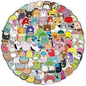 100 قطعة من ملصقات كرتونية لطيفة، ملصقات فينيل صغيرة جمالية لزجاجة المياه واللابتوب والجيتار ولوح التزلج، ملصقات سكويشمالو مقاومة للماء للاطفال والبنات والمراهقين in Kuwait