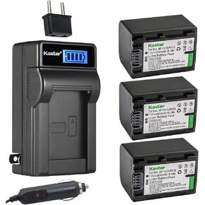 Kastar NP-FV70 LCD AC Battery Charger Compatible with Sony FDR-AX700, FDR-AX33, FDR-AX43, FDR-AX53, FDR-AXP55, HDR-CX110, HDR-CX115, HDR-CX116, HDR-CX130, HDR-CX150, HDR-CX155, HDR-CX160 in Kuwait