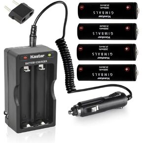 Kastar 4-Pack Battery + Travel Charger Kit Replacement for EVO GP Gimbal, EVO GP-PRO Gimbal, EVO RAGE3 Gimbal, EVO Rage (Gen 1) Gimbal, Moza Air 2 Gimbal Stabilizer, Other Household Devices in Saudi Arabia