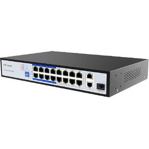 محول ENS PoE - 100 ميجابت في الثانية 800 قدم - بروتوكول IEEE 802 3i/3u/3x/af/at القياسي - طاقة 30 وات كحد أقصى لكل منفذ واحد - 4 أوضاع عمل، مثالي لكاميرا IP، نقطة الوصول اللاسلكية، هاتف IP (10 منافذ/8 PoE 96 واط) in Kuwait