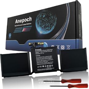 Anepoch A1713 A1708 استبدال بطارية الكمبيوتر المحمول لجهاز MacBook Pro 13 بوصة A1708 [أواخر 2016، منتصف 2017] EMC 2978 3164 MPXQ2LL MLL42LL MLUQ2LL MPXR2LL MPXU2LL MacBookPro13,1 14,1 11.4V 54.5Wh 4781mAh in Kuwait
