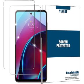 واقي شاشة من الزجاج المقوى Moto G Stylus 2022 4G/5G من YEYEBF، [عبوتان] [مضاد للخدش] [زجاج ثلاثي الأبعاد] [صديق للحافظة] واقي شاشة in Kuwait