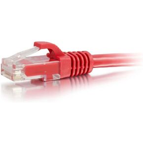 كابل C2G 27186 Cat6 - كابل تصحيح شبكة إيثرنت غير محمي بدون عناء، أحمر (50 قدم، 15.24 مترًا) in Saudi Arabia