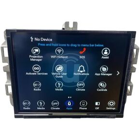 شاشة ملاحة لاسلكية بديلة لسيارة جيب جراند شيروكي 17-21 8.4 انش يو كونكت VP4 كاربلاي مع جهاز استقبال او اي ام 68332807AB 68332807AC 68448519AC 68274757AF in Kuwait