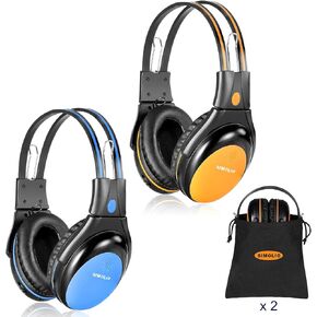 SIMOLIO IR Headphones for Car DVD Fit Toyota & Lexus 2 Channels Compatible with Sienna, Venza, Sequoia, Land Cruiser, Highlander, 4Runner, Tundra, Camry, Avalon, GX, LS, RX, LX, NX, 350, 450H (2 Pack)