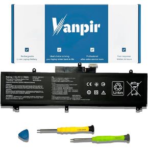 VANPIR C41N1837 Laptop Battery 15.4V 76Wh 4940mAh Replacement for Asus ROG Zephyrus GA502DU GA502GU GU502DU GU502GU GU502GV GU532GU GU532GV GX502GV GX502GW GX532GV GX532GW Series 0B200-03380100 in Kuwait