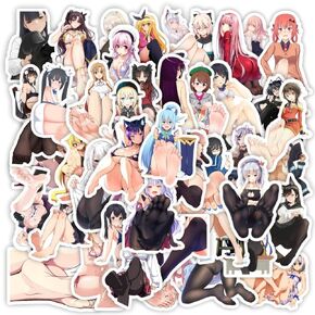 50pc Sexy Foot Stickers Vinyl Stickers Waterproof Stickers Decal Decorate Laptop Garage Door Fridge Water Bottle Guitar Car Scrapbook Skateboard Suitcase Motorcycle Snowboard in Kuwait