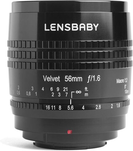 Lensbaby Velvet 56 56mm f/1.6 Lens for Nikon Z, Black in Saudi Arabia
