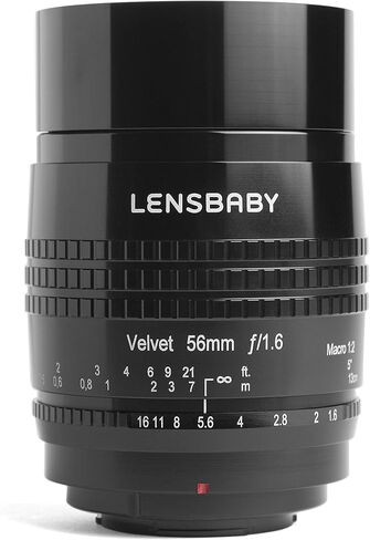 Lensbaby Velvet 56 56mm f/1.6 Lens for Nikon Z, Black in Saudi Arabia