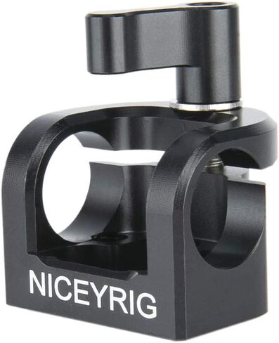 NICEYRIG 15mm Rod Clamp, Single Rod Holder for 15mm Rail Support System, EVF Mount, LED Light, Microphone - 331 in Saudi Arabia