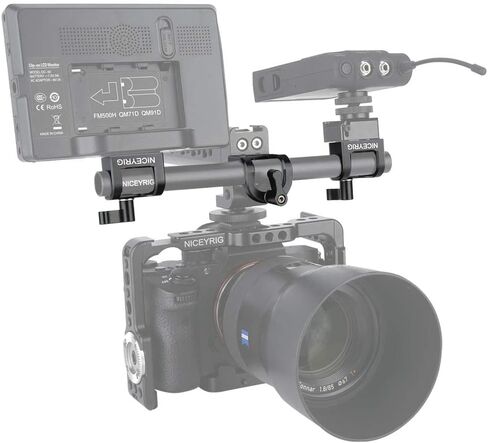 NICEYRIG 15mm Rod Clamp, Single Rod Holder for 15mm Rail Support System, EVF Mount, LED Light, Microphone - 331 in Saudi Arabia