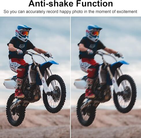 كاميرا رقمية KOMERY، 4K 48 ميجابكسل، مكبرات صوت فلاش ميكروفون 18X تكبير AF MF مرشحات كاميرا مزدوجة مضادة للاهتزاز واي فاي، كاميرات فيديو يوتيوب محمولة للسفر للتصوير الفوتوغرافي مع بطاريتين 32 جيجابايت بطاقة TF 2 حبل شاحن in Kuwait