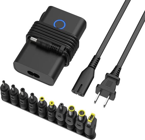Laptop Charger, 45W 19.5V 2.31A AC Computer Charger Power Cord with 10 Optional Connectors Compatible with Asus Toshiba Lenovo Acer Dell HP Samsung ThinkPad in Kuwait
