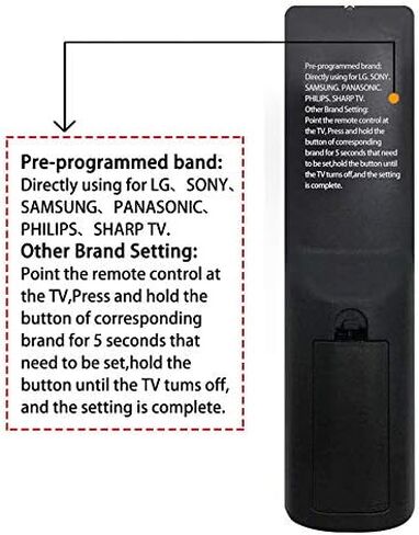 ماي اتش - جهاز تحكم عن بعد شامل لسامسونج، ال جي، سوني، تي سي إل ، هيسنس ، جي في سي ، آر سي إيه ، شارب ، سانيو، إنسيغا، فيليبس، توشيبا، هيتاك، باناسونيك، أجهزة تلفاز ذكية، إعداد بسيط in Kuwait