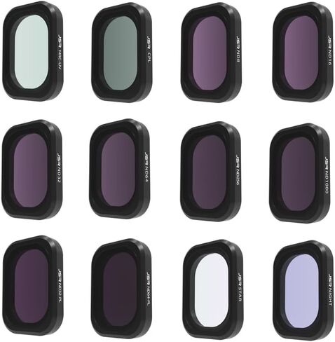 Coyktonty Osmo Pocket 3 Filter,Lens Filter Kit for DJI Pocket 3,Waterproof Magnetic Design (UV+CPL+ND8 16 32 64 256 1000+NDPL 32/64+Star+Night) in Kuwait