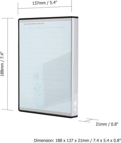 108 فتحات SD MSD TF غطاء تخزين لبطاقة الذاكرة لـ 36 قطعة 3DS DS Nintendo Switch بطاقات الألعاب و72 قطعة Micro SD Micro SDHC Micro SDXC MSD TF بطاقات مضادة للصدمات مع ورق ملاحظات مؤشر in Kuwait