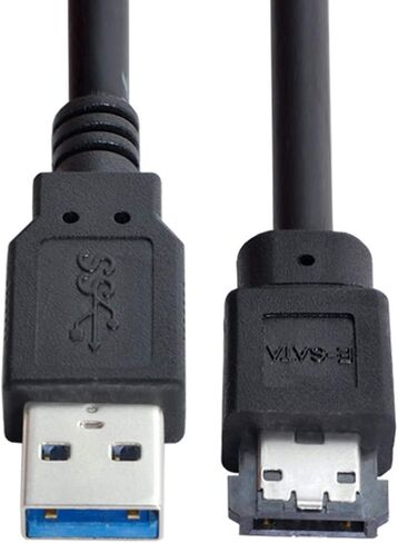 chenyang USB 3.0 to eSATA Cable for HDD/SSD/ODD 3.28FT/1.0M (One Way Transmission The USB Port Must be Connected to The Host) in Kuwait
