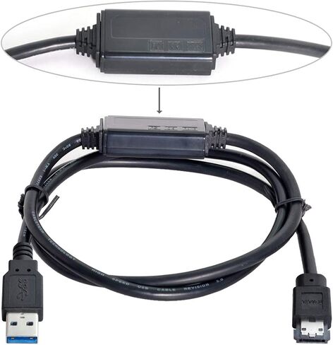 chenyang USB 3.0 to eSATA Cable for HDD/SSD/ODD 3.28FT/1.0M (One Way Transmission The USB Port Must be Connected to The Host) in Kuwait