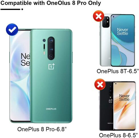 هاتوشي عبوة من 6 قطع من 3 قطع من واقي الشاشة المرن + 3 قطع من واقي عدسة الكاميرا مصمم لهاتف ون بلس 8 برو 6.8 انش، مجموعة تركيب مطورة من طبقة البولي يوريثين الحراري متوافقة مع الحافظة HD شفافة in Kuwait